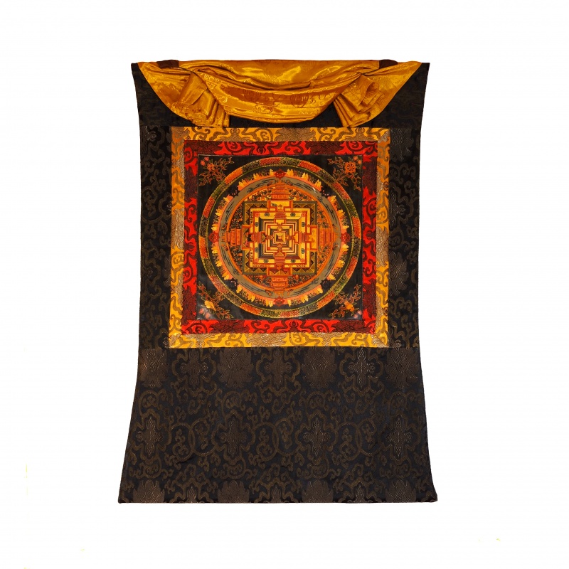 Tangka Mandala Kalachakra Palais des dieux Tangka Mandala Kalachakra Palais des dieux
