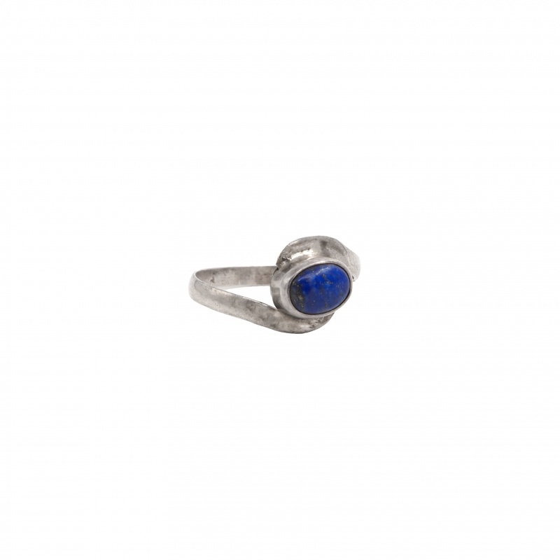 Bague originale argent et lapis lazuli