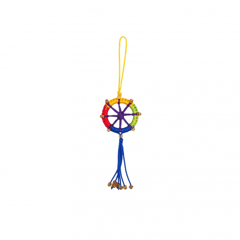 Porte-Bonheur Dharma bouddhiste 5 couleurs Porte-Bonheur Dharma bouddhiste 5 couleurs