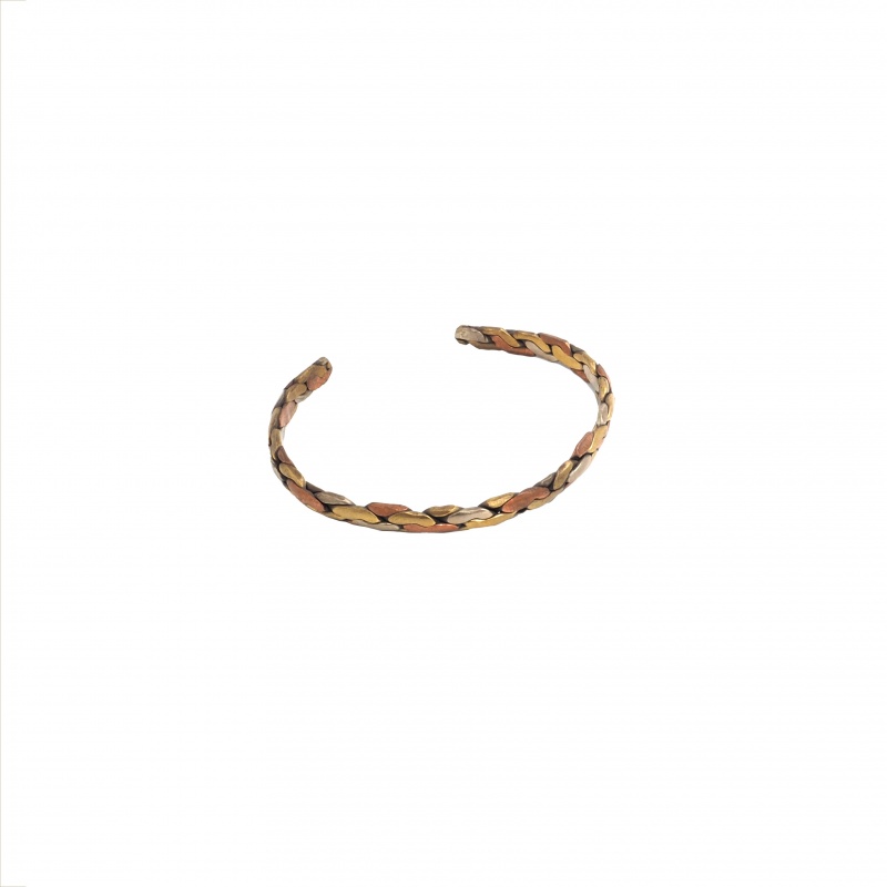 Bracelet en cuivre tressé népal