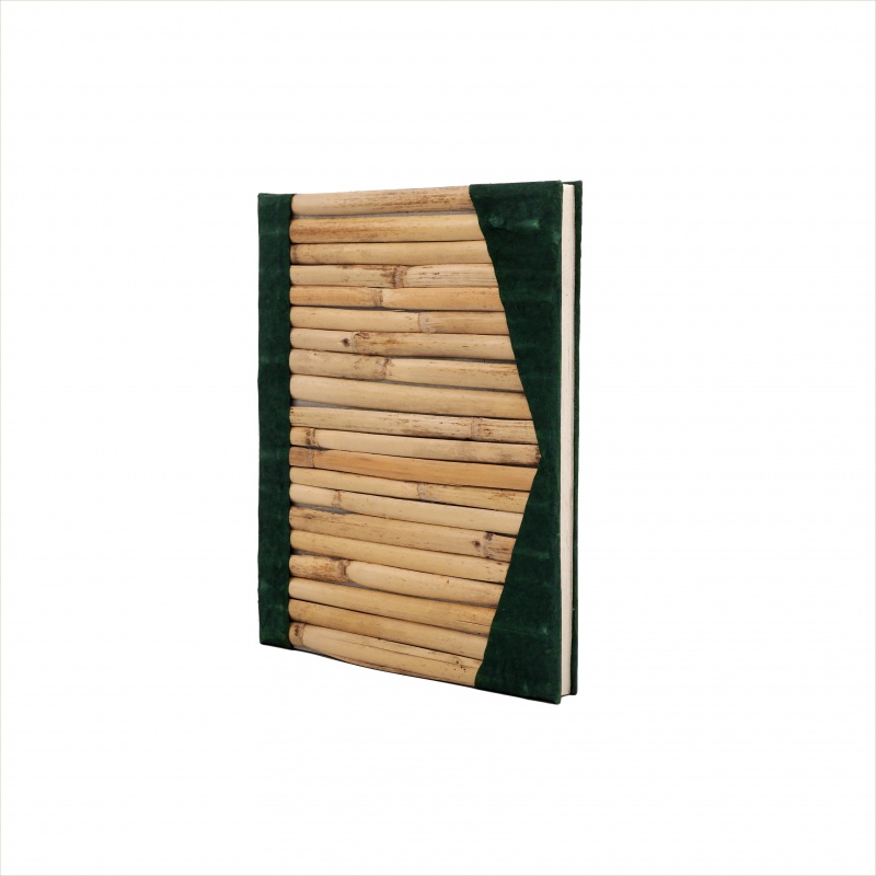 Précieux cahier lokta papier naturel et bambou