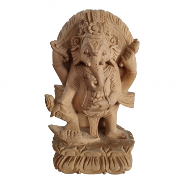 Statue de Ganesh en bois