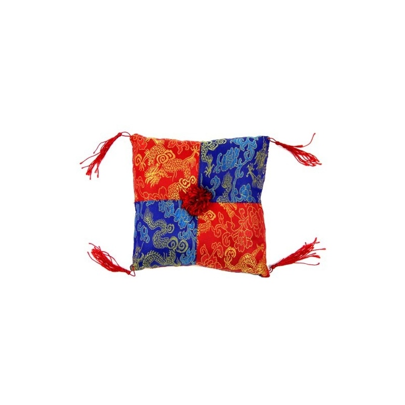coussin bol rouge et bleu L coussin bol rouge et bleu L