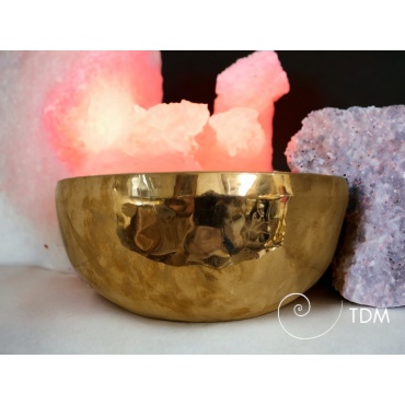 Bol chantant tibétain ; doré classique; traditionnel;