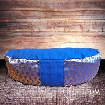 Zafu demi lune/ Bleu...