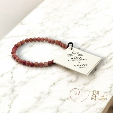 Bracelet "Vérité " Rhodonite