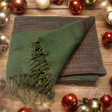 Châle Couverture 100% Laine...