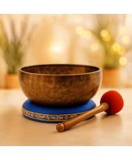 Bol chantant tigré – Son doux et profond | Pièce artisanale