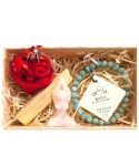 Coffret de Noël - Joie et Coeur - Bracelet et statuette