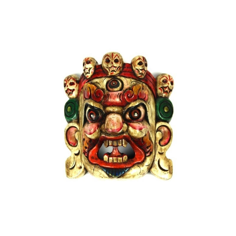 Masque Mahakala blanc PM Masque Mahakala blanc PM