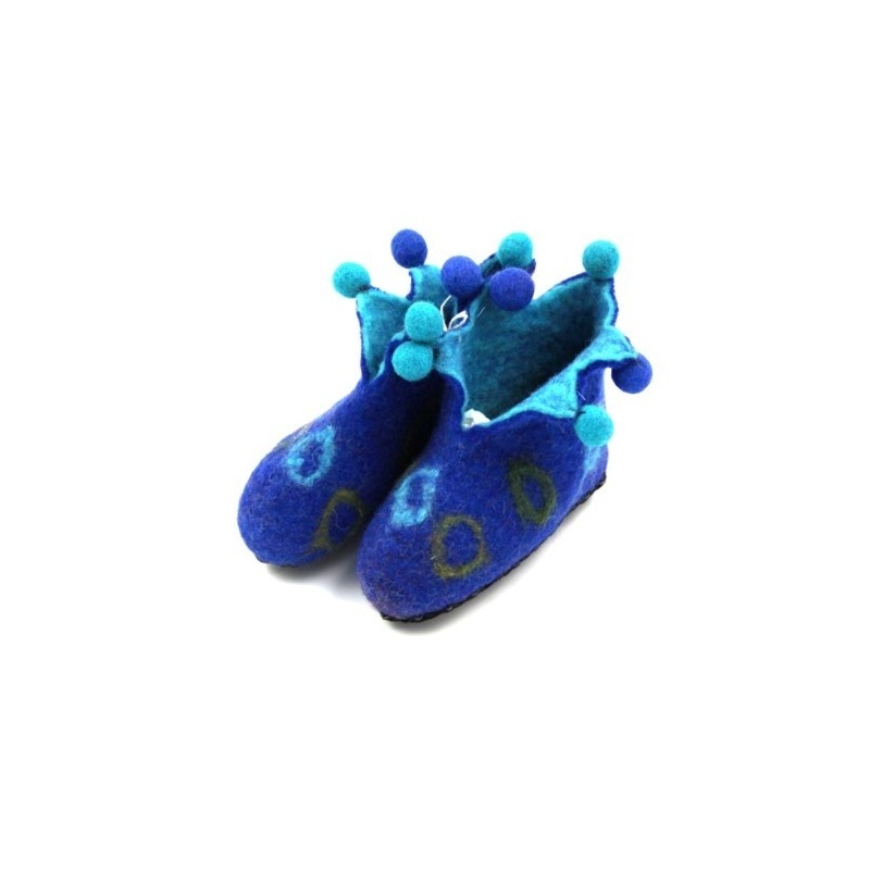 Pantoufles lutin bleu 20 Pantoufles lutin bleu 20