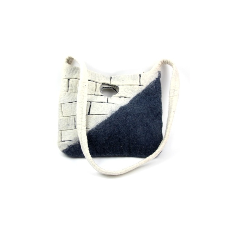 Sac feutrine noir et blanc Sac feutrine noir et blanc