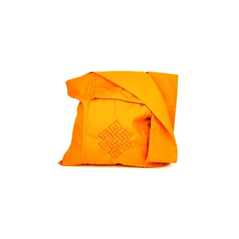 Sac tibétain jaune noeud éternité Sac tibétain jaune noeud éternité