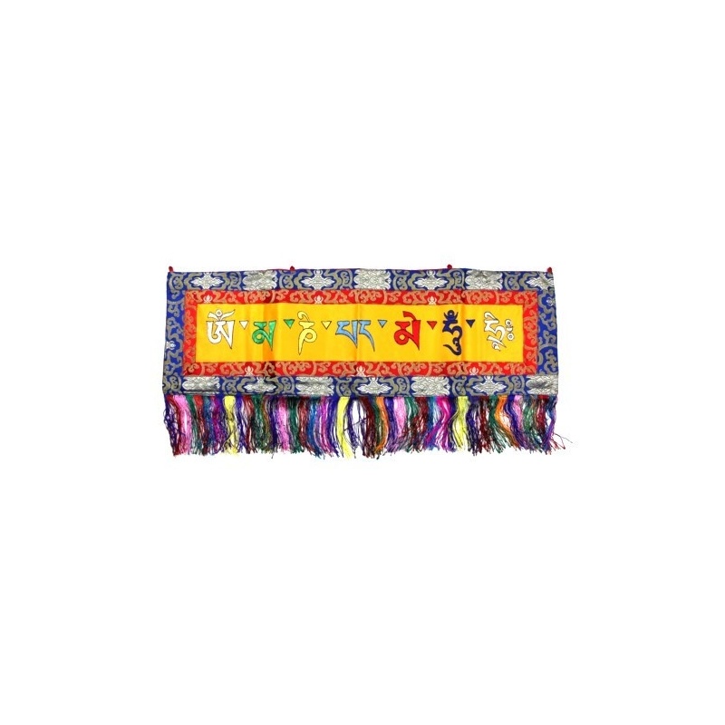 Broderie tibétaine Mani mantra Broderie tibétaine Mani mantra