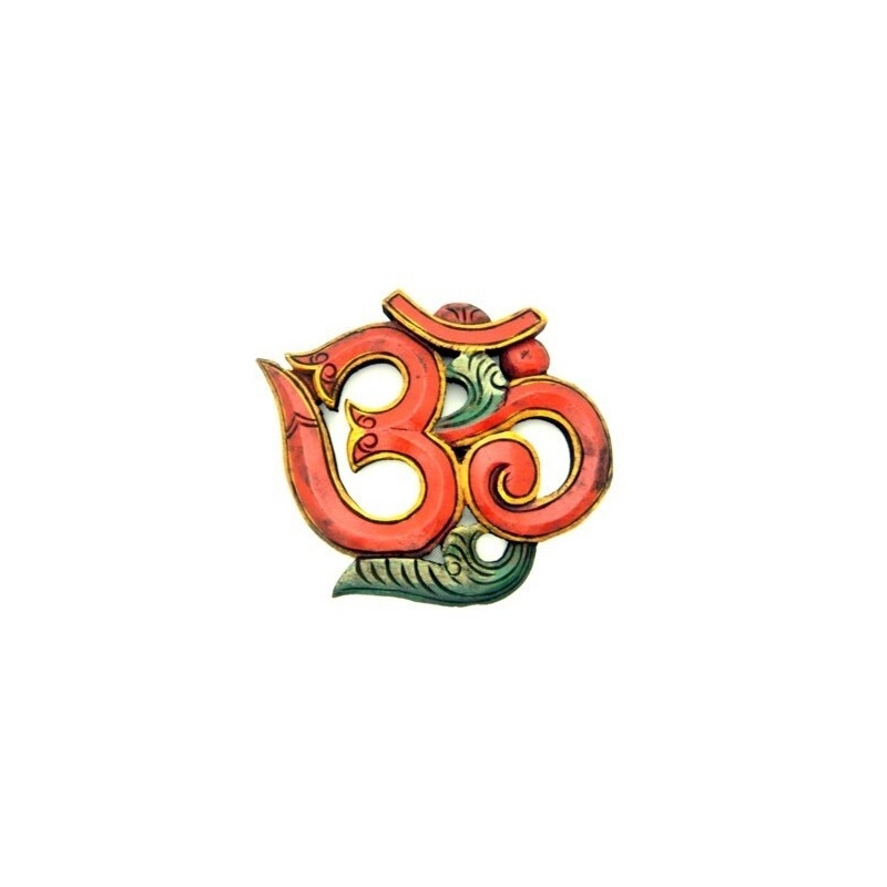 OM - AUM népalais rouge syllabe germe de l'Univers OM - AUM népalais rouge syllabe germe de l'Univers