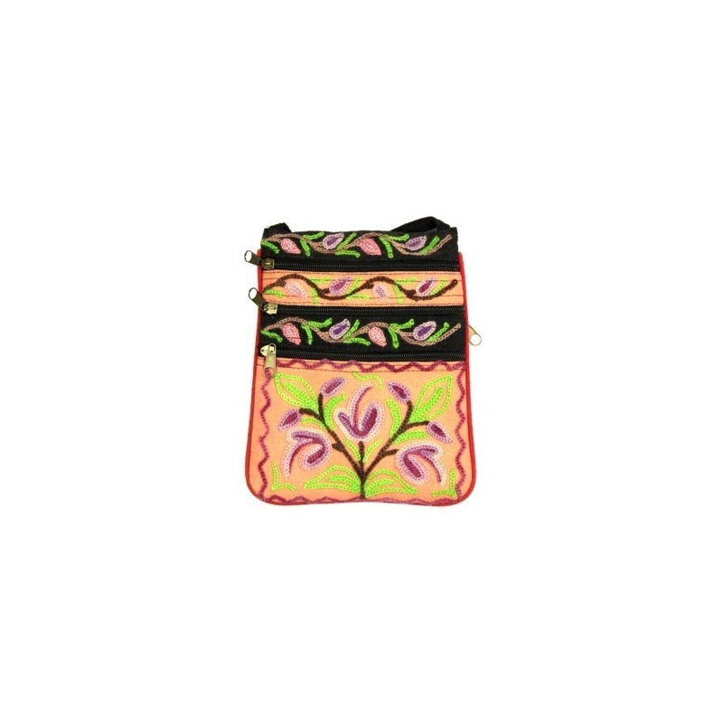 Petit sac multipoche rosé Petit sac multipoche rosé