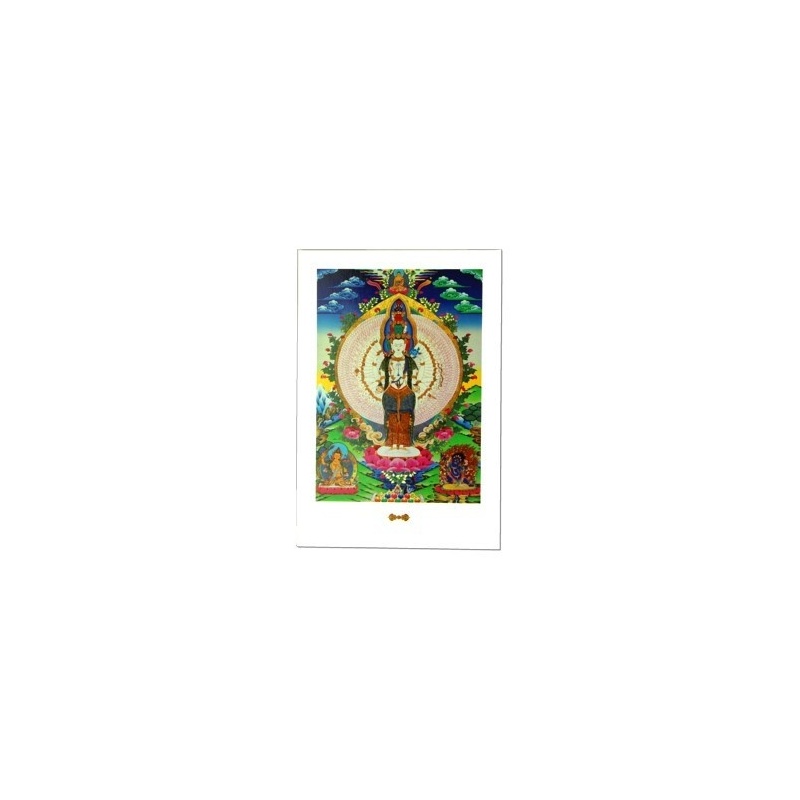 Carte postale Avalokiteshvara Carte postale Avalokiteshvara