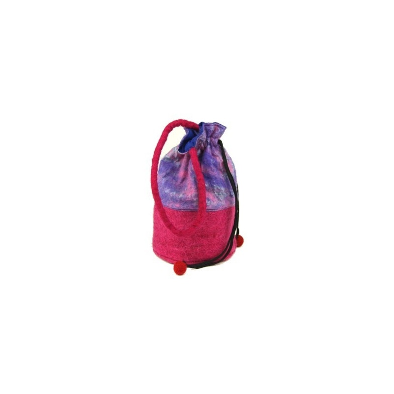 Petit sac - bourse rose mauve Petit sac - bourse rose mauve