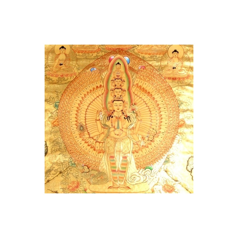 Peinture Bouddha mille bras Peinture Bouddha mille bras