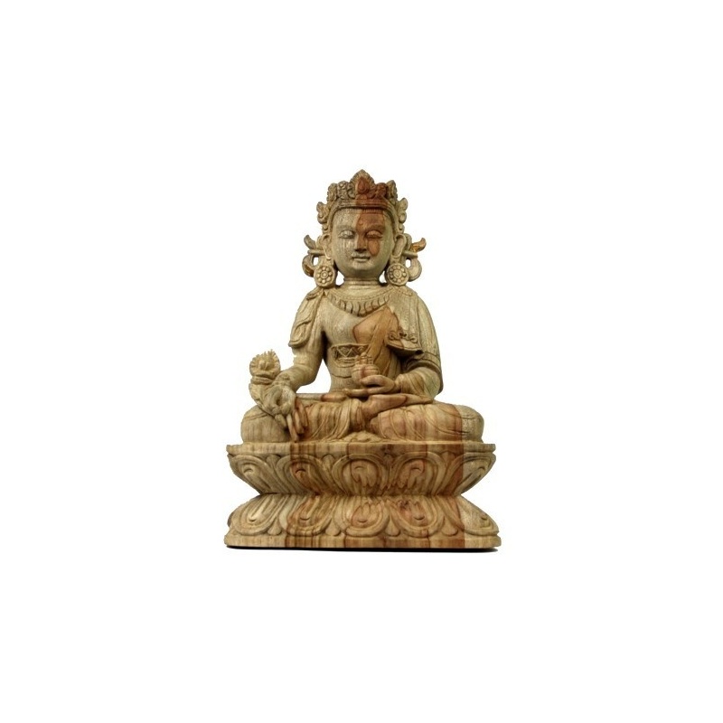 Statue Bouddha Médecine Bois Statue Bouddha Médecine Bois