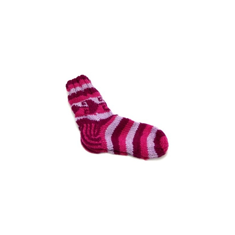 Chaussettes en laine rose 38-40 Chaussettes en laine rose 38-40