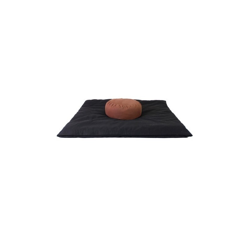 Zabuton noir Coussin méditation marron Zabuton noir Coussin méditation marron