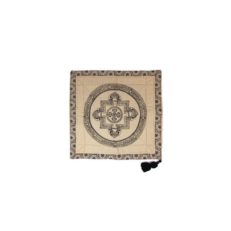 Housse de Coussin Mandala beige Housse de Coussin Mandala beige