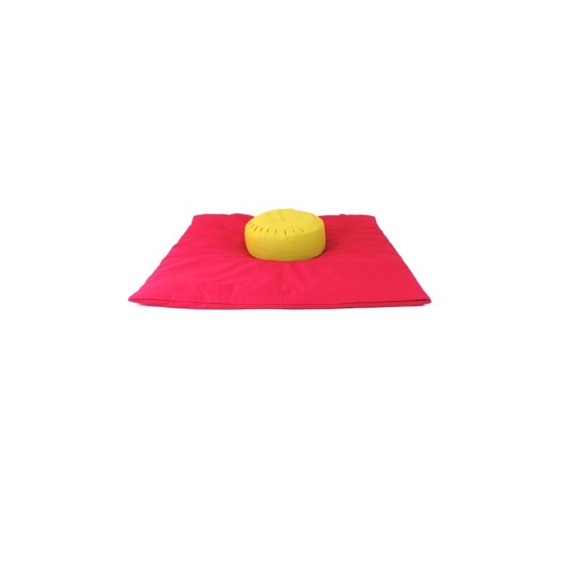 Zabuton Rose et Coussin méditation Zabuton Rose et Coussin méditation