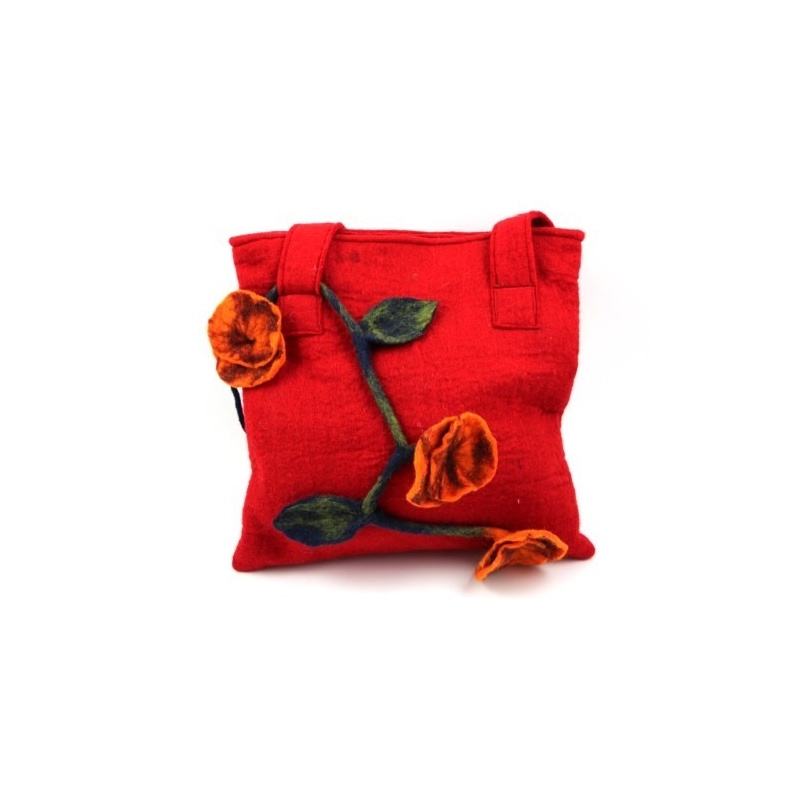 Sac rouge en laine Sac rouge en laine