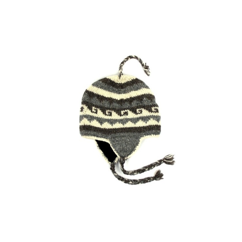 Bonnet à oreilles gris nuancés Bonnet à oreilles gris nuancés