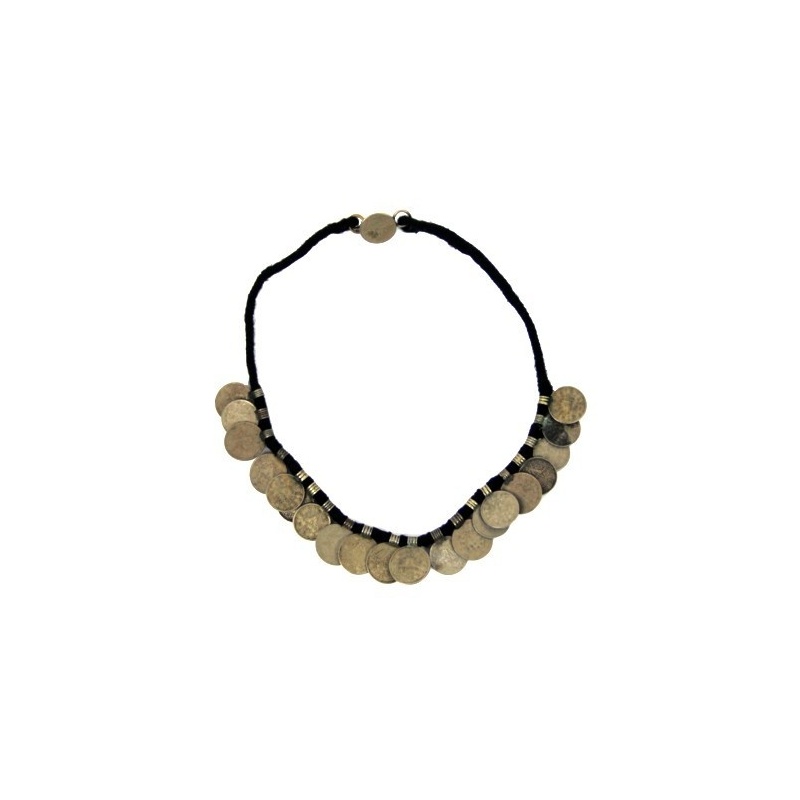 Collier en pièce de monnaie Népal Collier en pièce de monnaie Népal