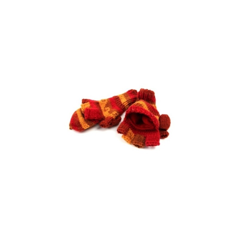 Moufles - Gants beige rouge Moufles - Gants beige rouge