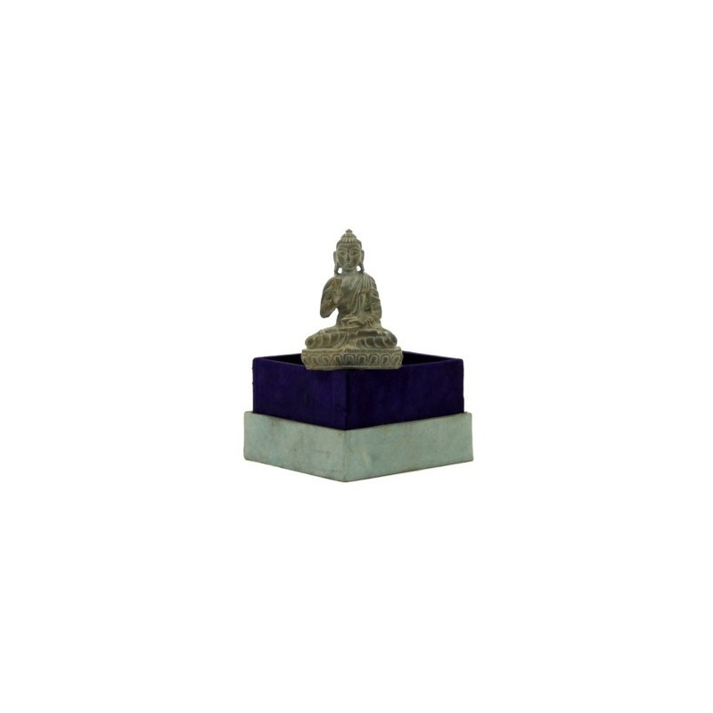 Mini Statue Bouddha protection en pierre Mini Statue Bouddha protection en pierre