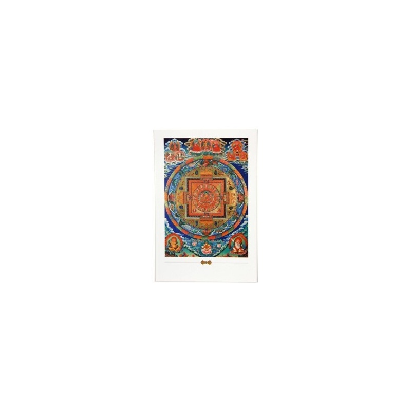 Carte postale Bouddha Mandala Carte postale Bouddha Mandala