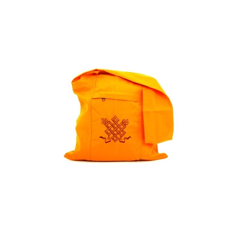 Sac tibétain jaune noeud sans fin Sac tibétain jaune noeud sans fin