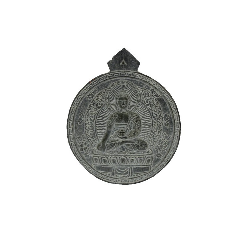 Pierre gravée Mani Bouddha Pierre gravée Mani Bouddha
