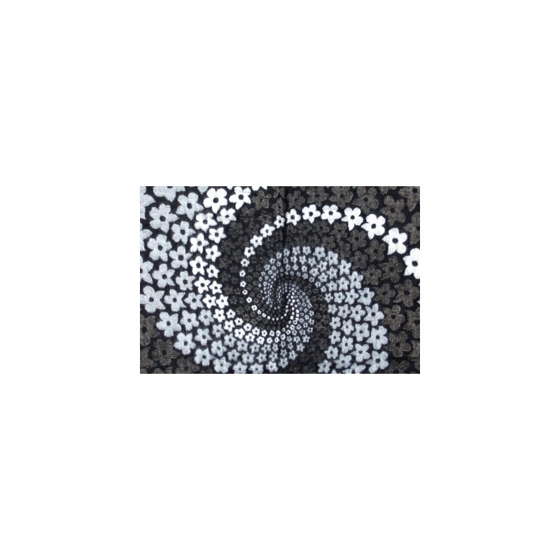 Couverture Châle fleur noir Couverture Châle fleur noir