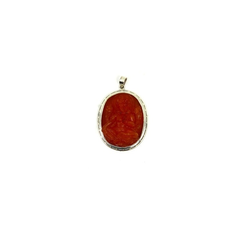 Pendentif Tara Rouge en cornaline Pendentif Tara Rouge en cornaline