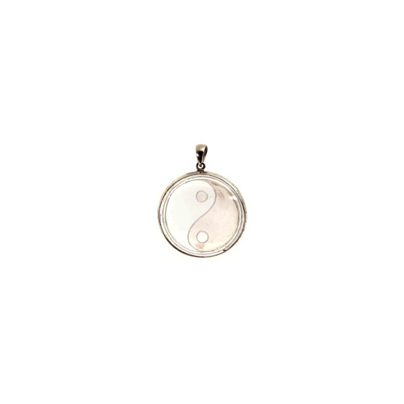 Pendentif Yin Yang en cristal Pendentif Yin Yang en cristal