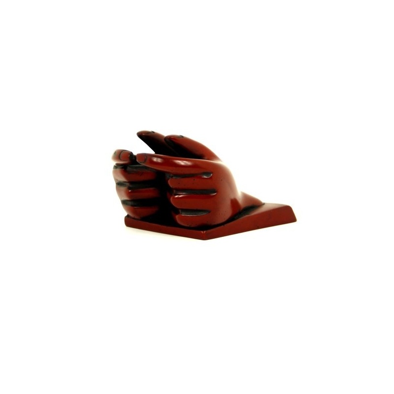 Support cartes visite acajou uni Support cartes visite acajou uni