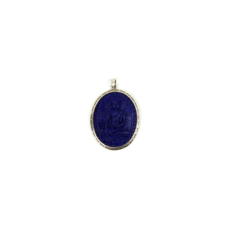 Bouddha Médecine pendentif Lapis Bouddha Médecine pendentif Lapis